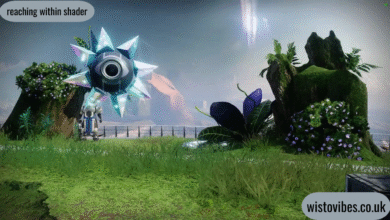 reaching within shader