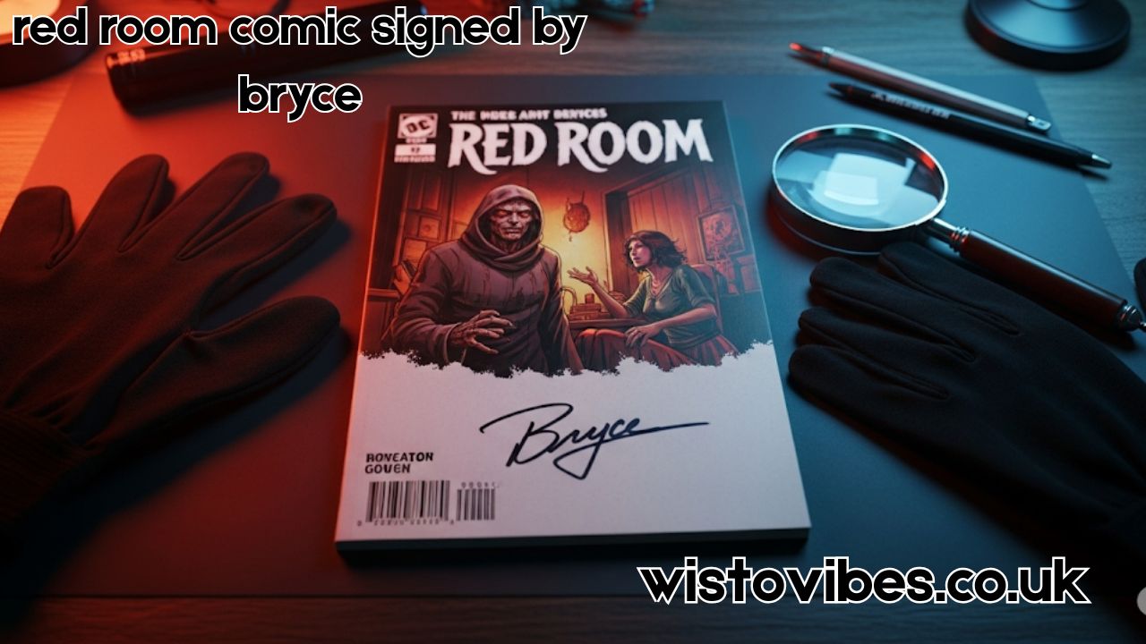 red room comic signed by bryce