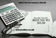 billed 762.50 refund to 305.00