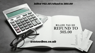 billed 762.50 refund to 305.00