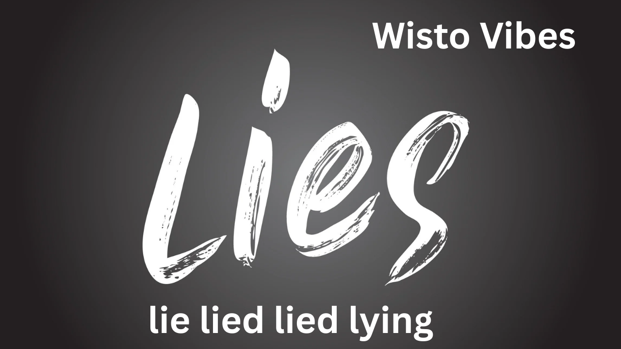 lie lied lied lying