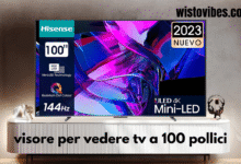 visore per vedere tv a 100 pollici