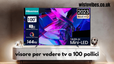 visore per vedere tv a 100 pollici