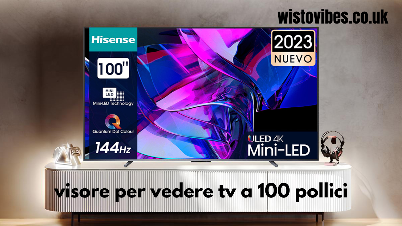 visore per vedere tv a 100 pollici