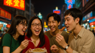 chinatown hawker leftovers consumption