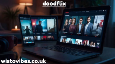 Multiple devices streaming content at night.